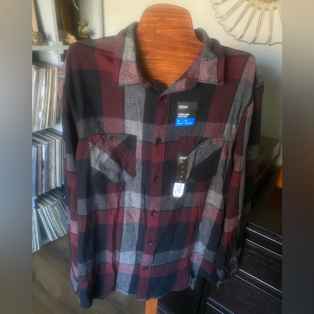 NWT Men’s Plaid Flannel